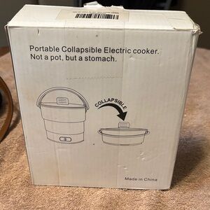 Collapsible Electric Cooker - White